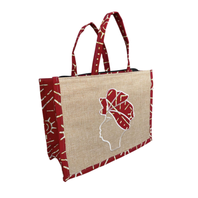 Ankara Customized Jute Bag
